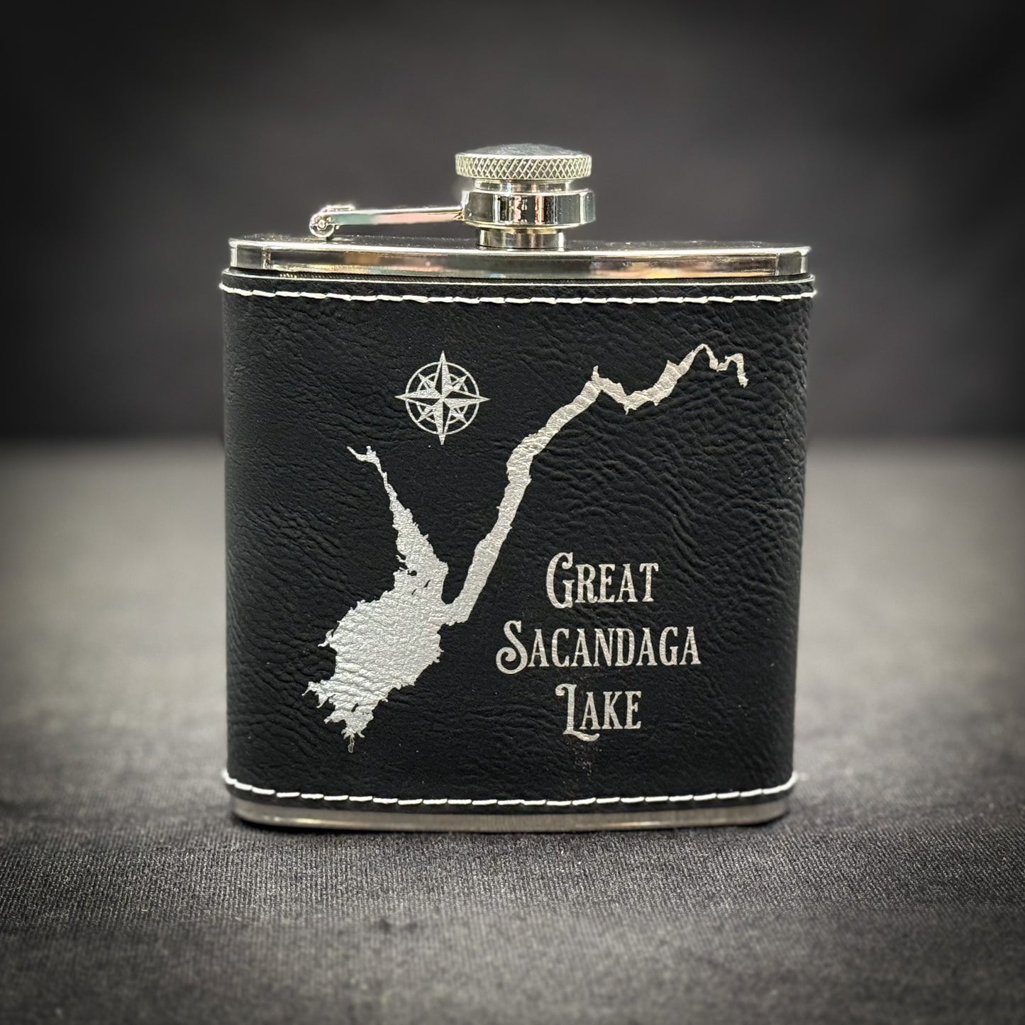 Make My Lake Custom 6 oz Flask