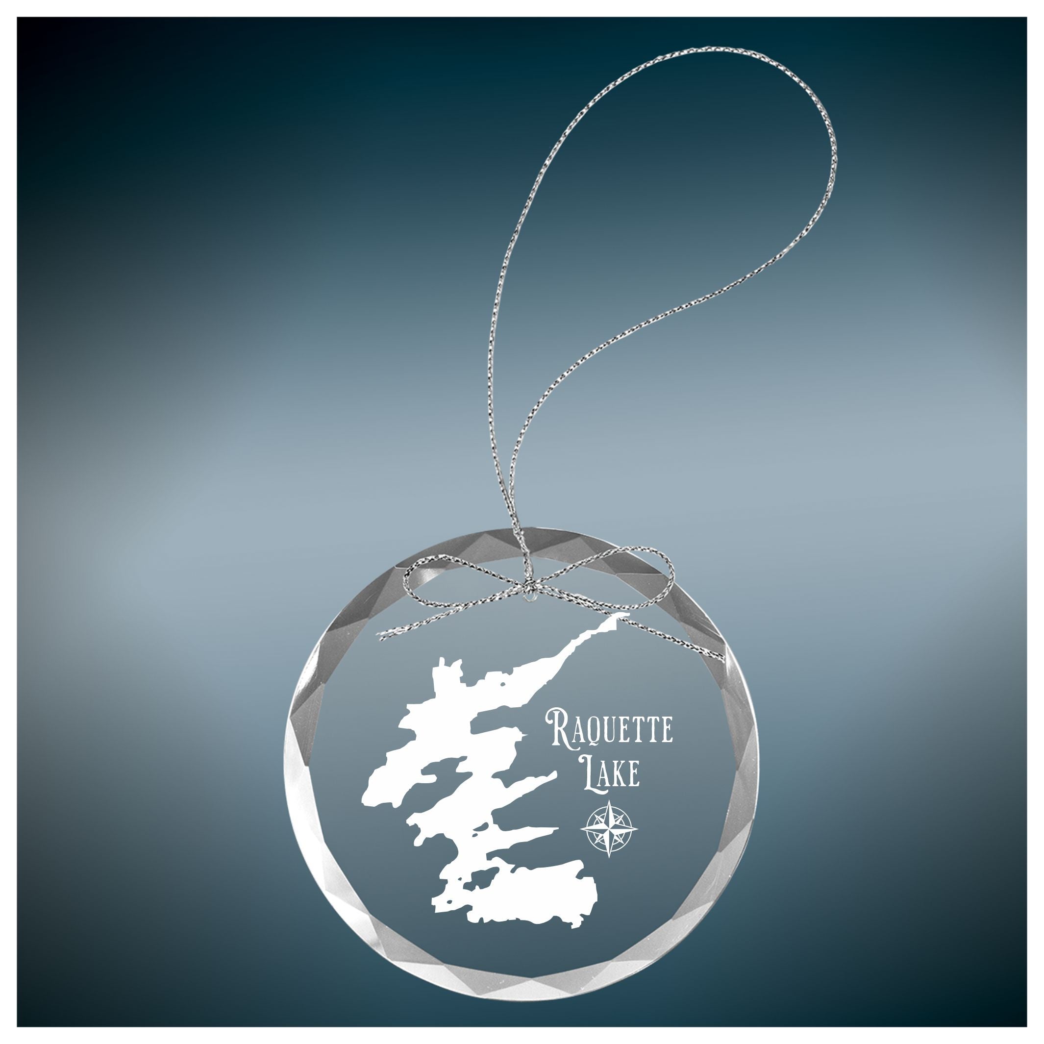 Make My Lake Vintage - Clear Glass Ornament