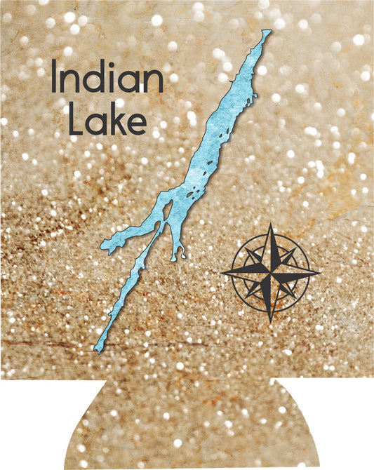 Indian Lake - Set of 4 Make My Lake Suncity Collection lake cozies