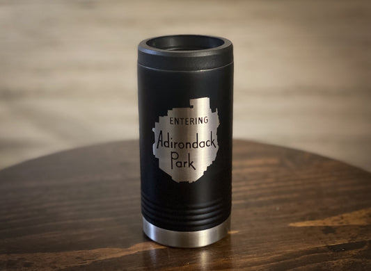 Entering the Adirondack Park Sign Insulated Slim Can and Bottle Holder