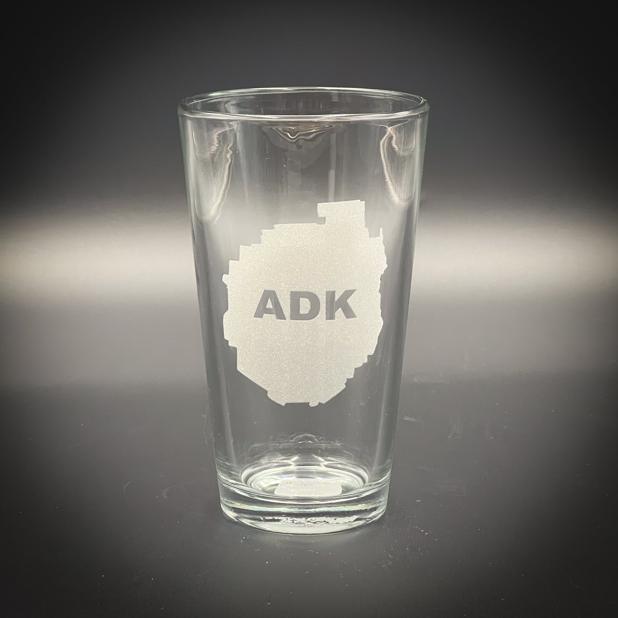Adirondack Park Blue Line - Laser Engraved Pint Glass