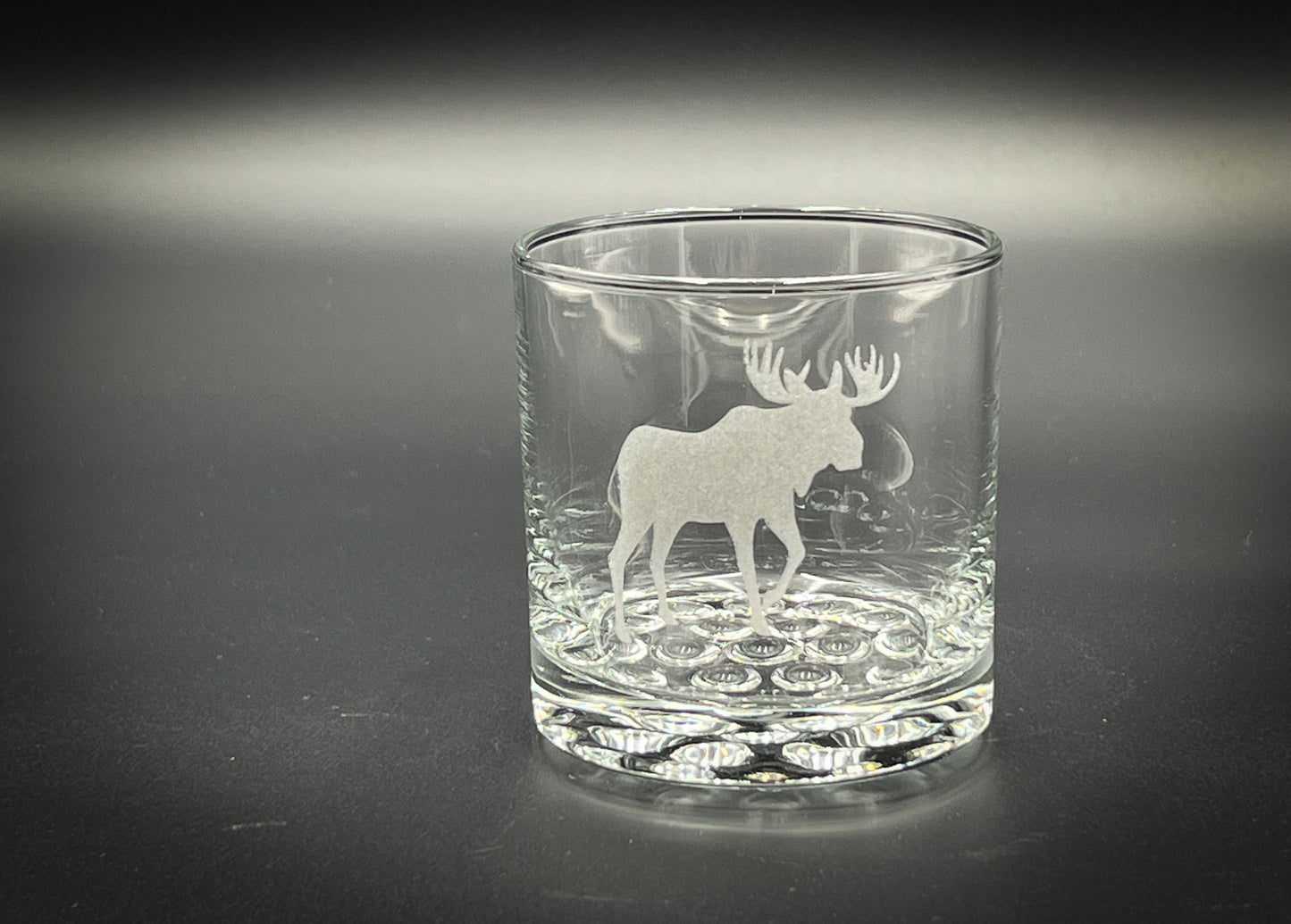 Moose 10.25 oz Knob Rocks Glass