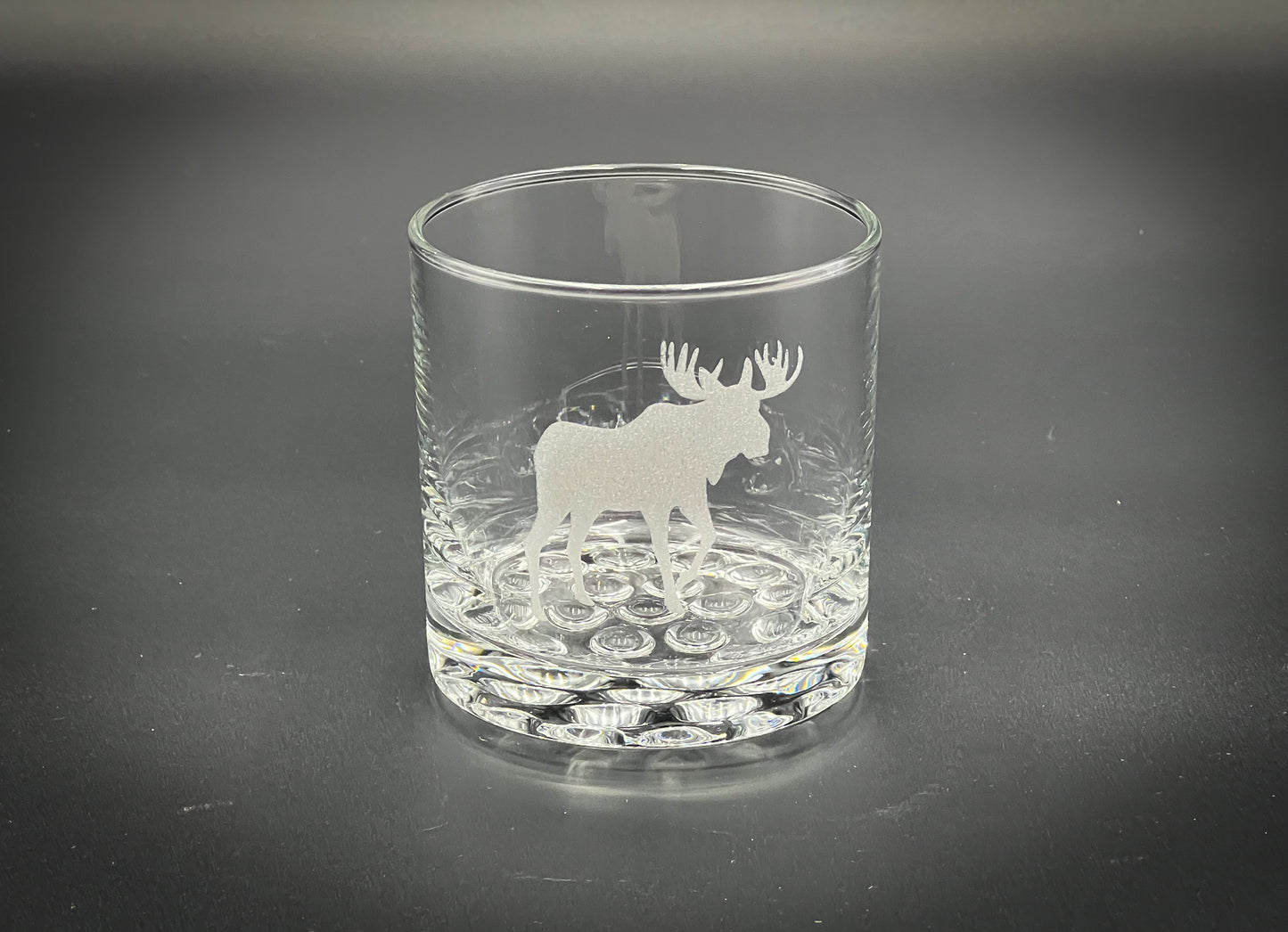 Moose 10.25 oz Knob Rocks Glass