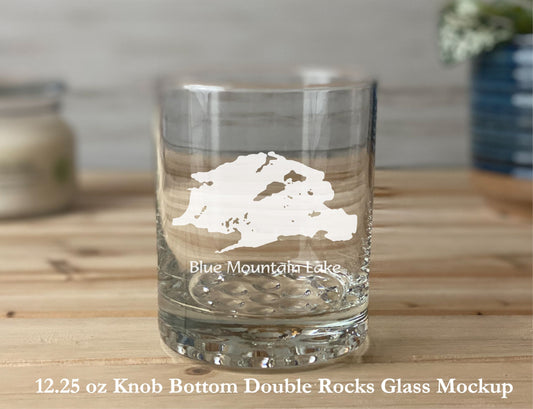 Blue Mountain Lake - 12 oz Rocks Glass