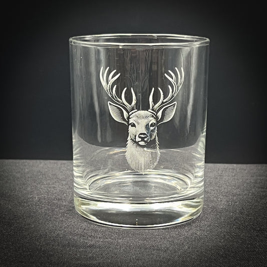 Deer Head Style 14 oz Double Old Fashioned