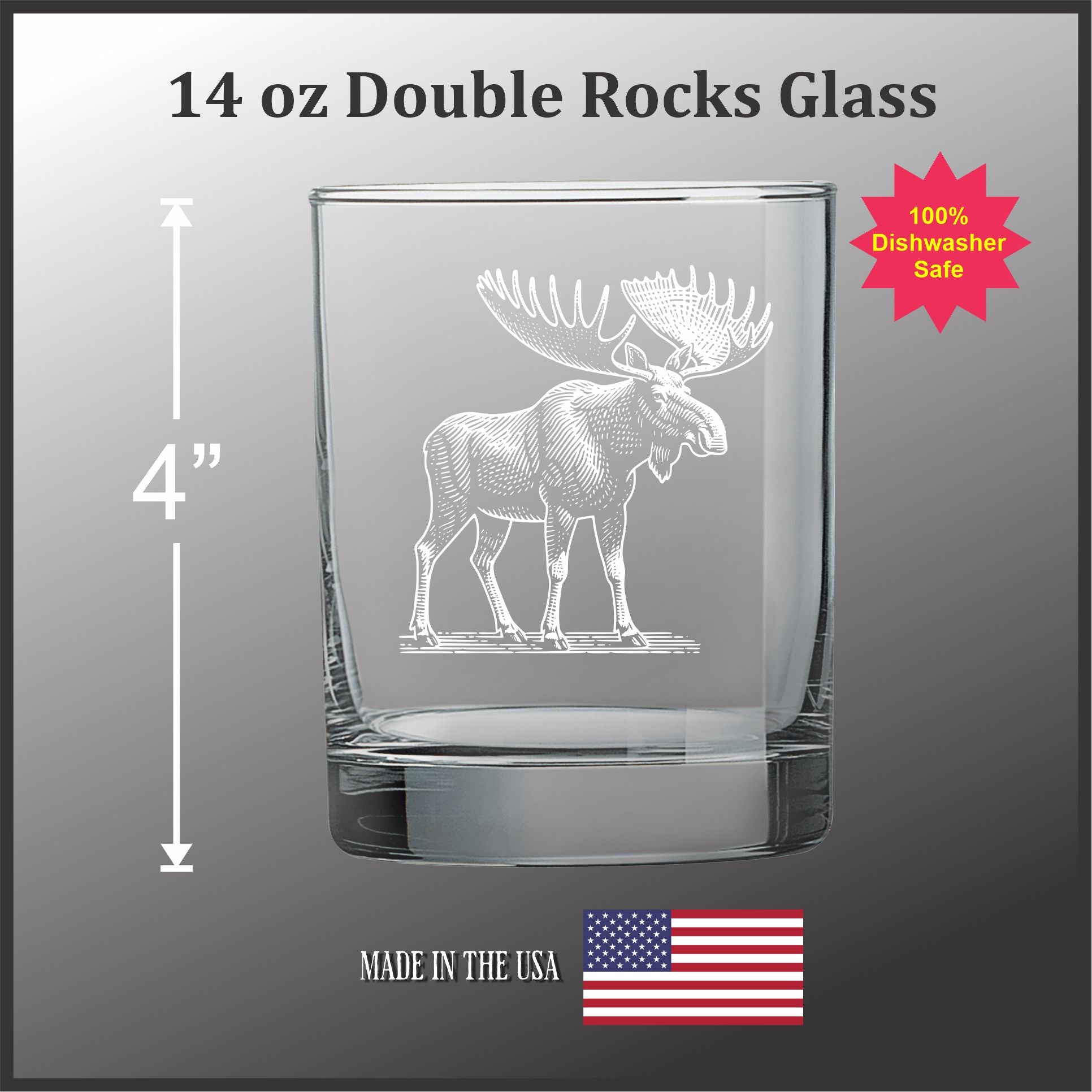 Moose - 14 oz Double Old Fashioned