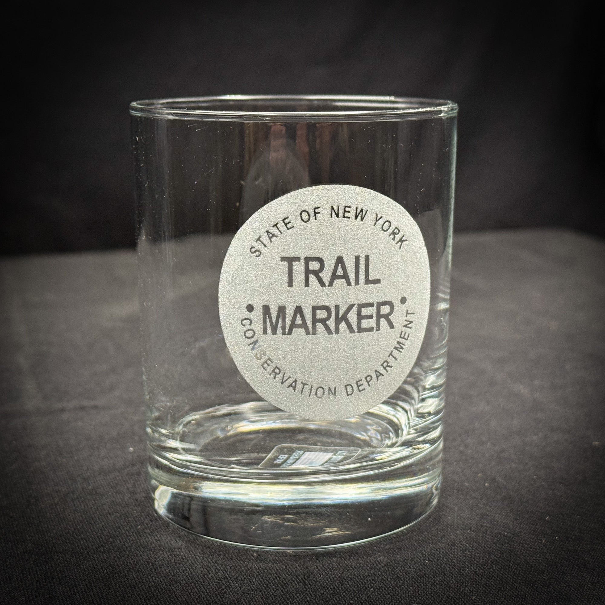 Trail Marker - 14 oz Double Rocks Glass