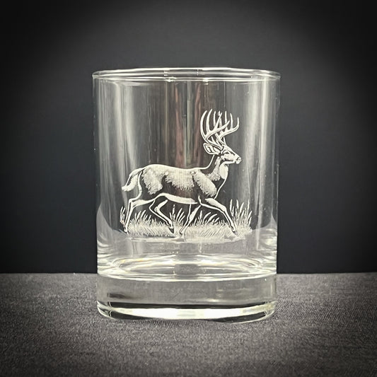 Deer Vintage Style 14 oz Double Old Fashioned
