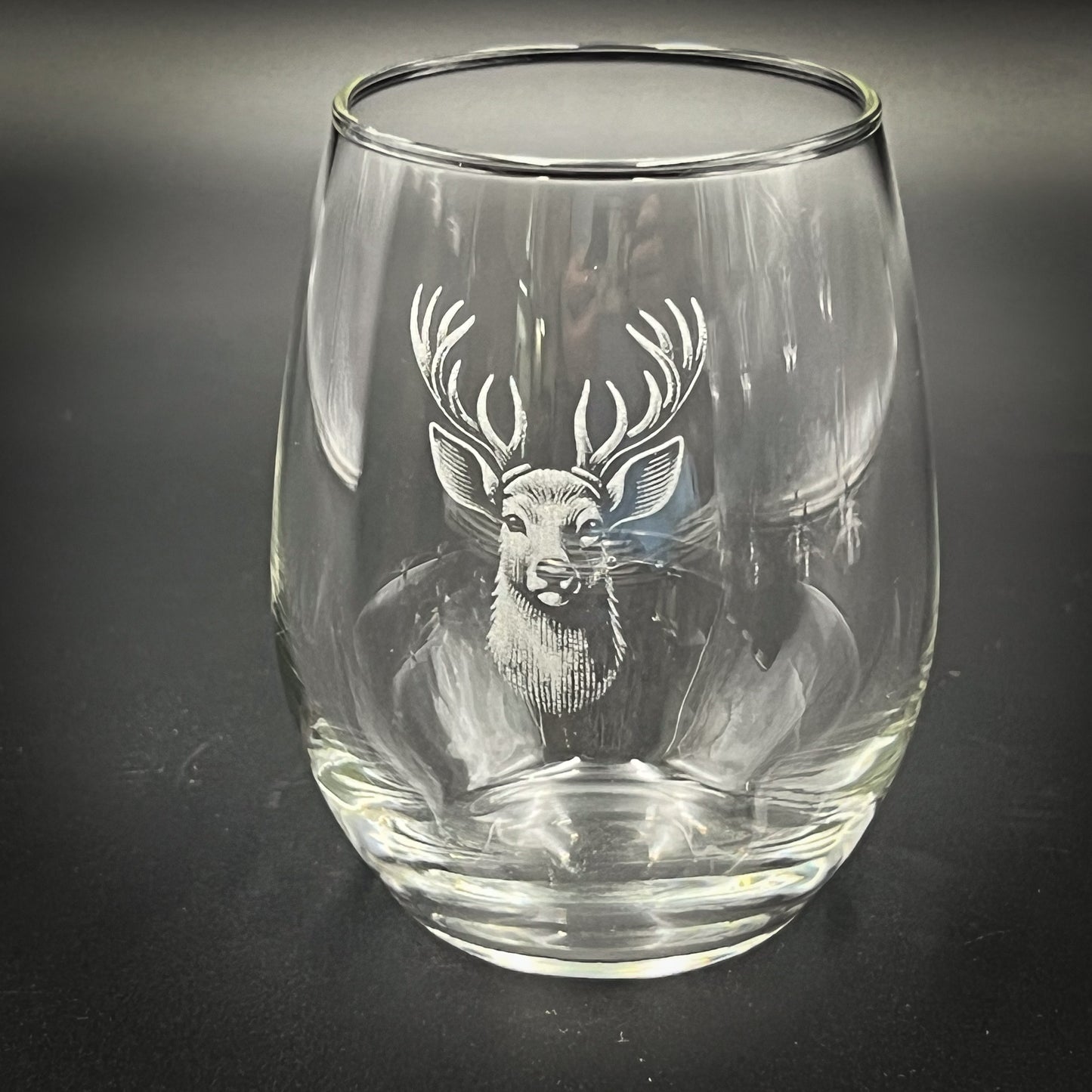 Stag - 15 oz Stemless Wine Glass