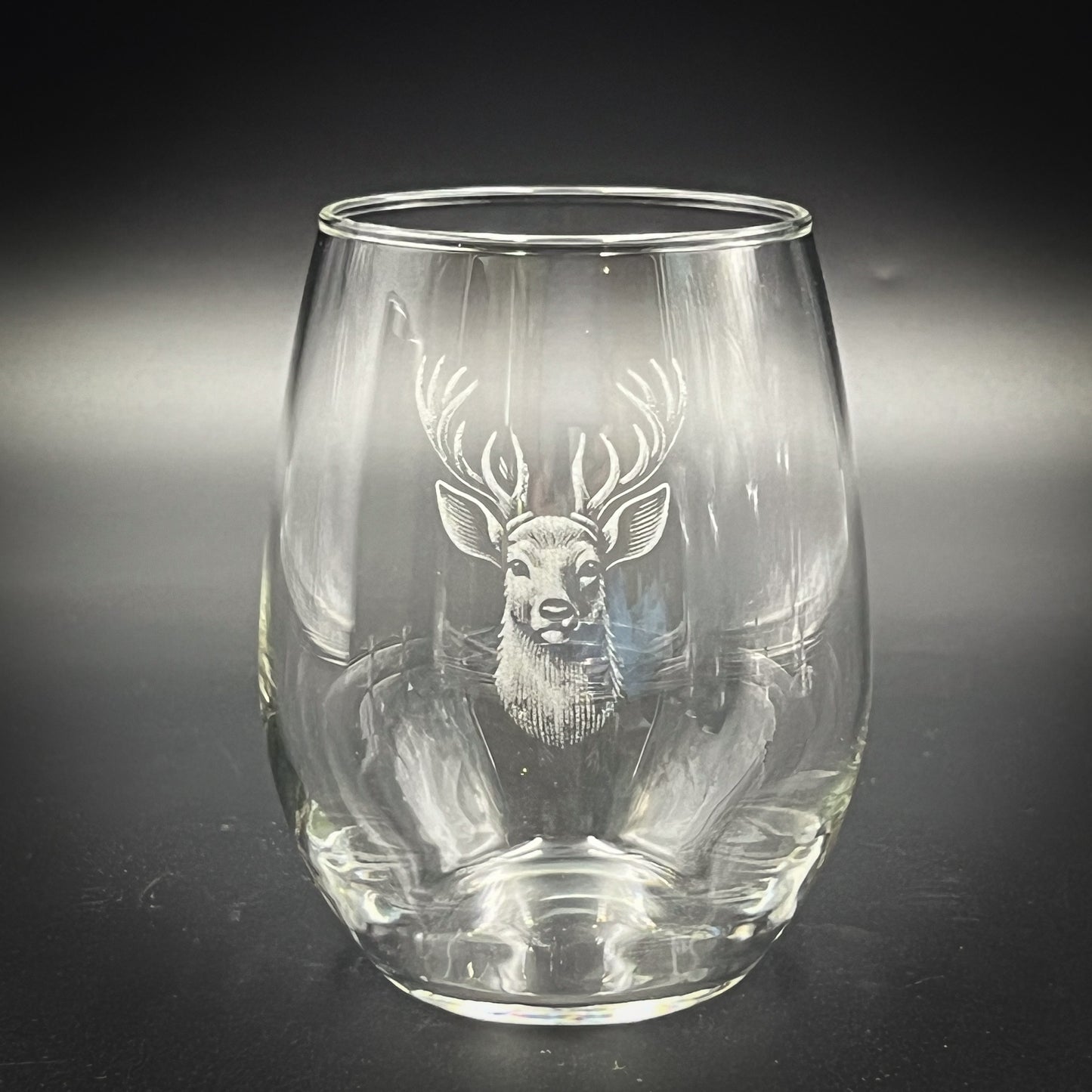 Stag - 15 oz Stemless Wine Glass