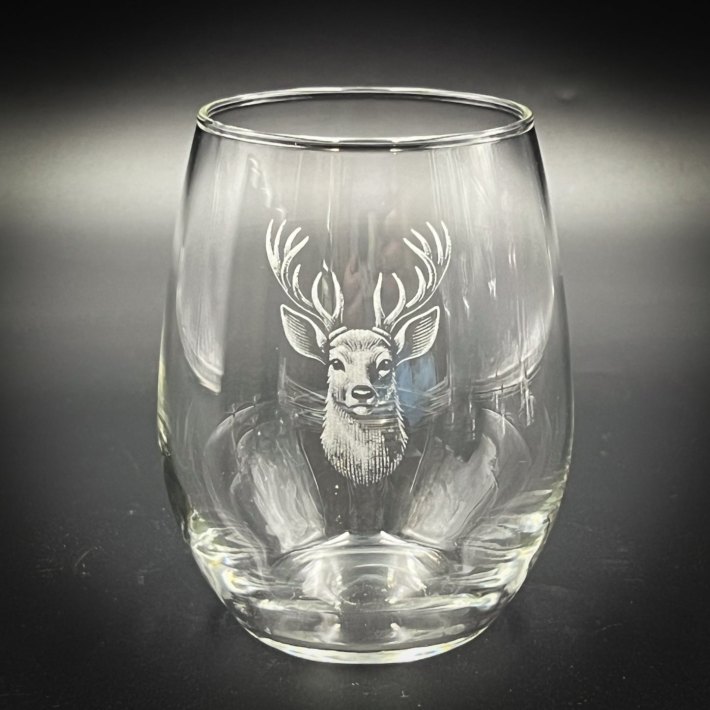 Stag - 15 oz Stemless Wine Glass