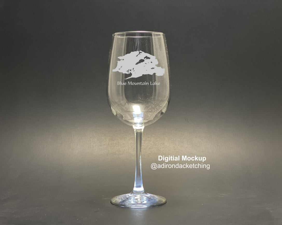 Blue Mountain Lake 19 oz Stemmed Wine Glass