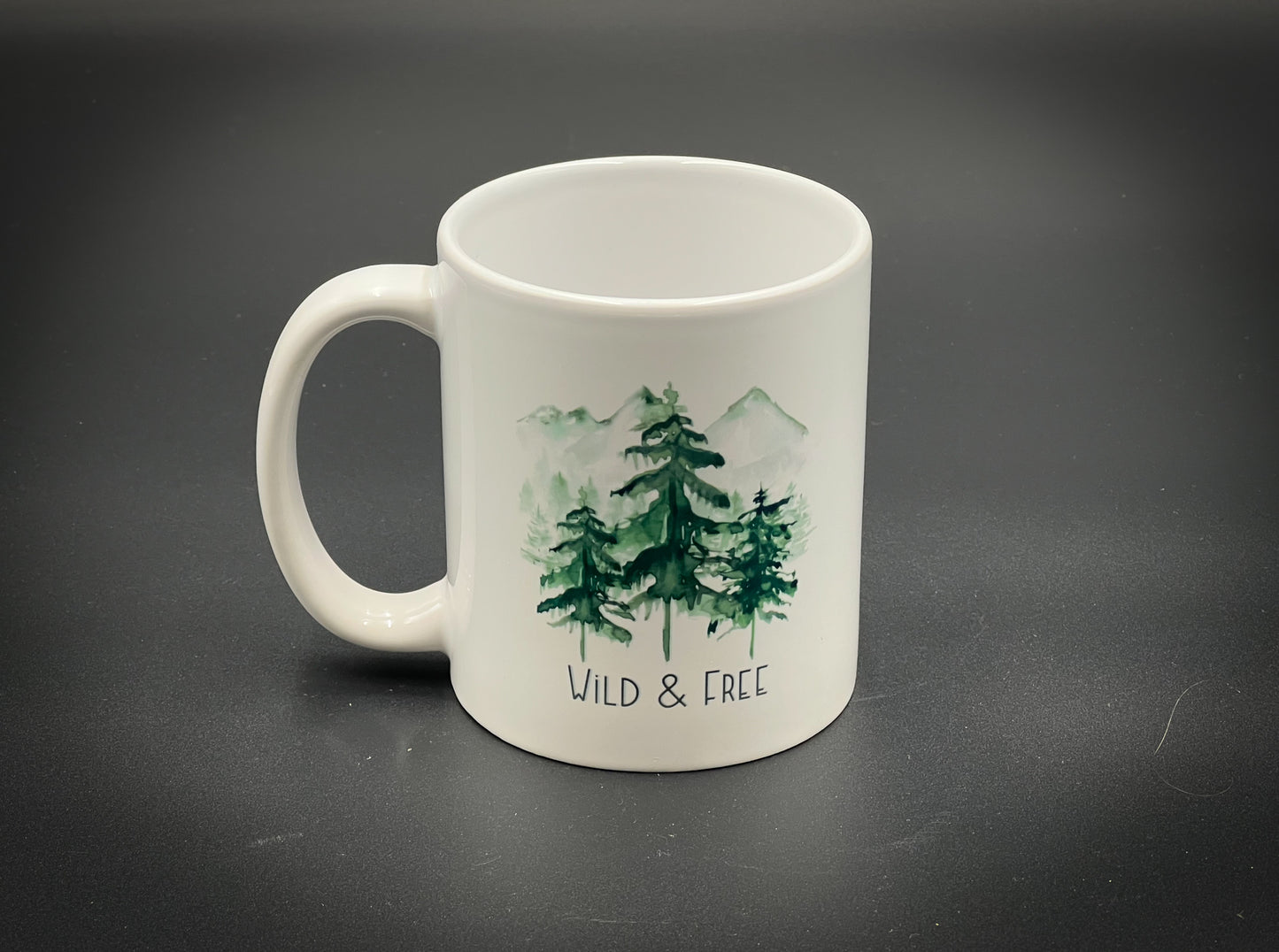 Trees Wild & Free 11 oz Ceramic Mug Full Color on both sides
