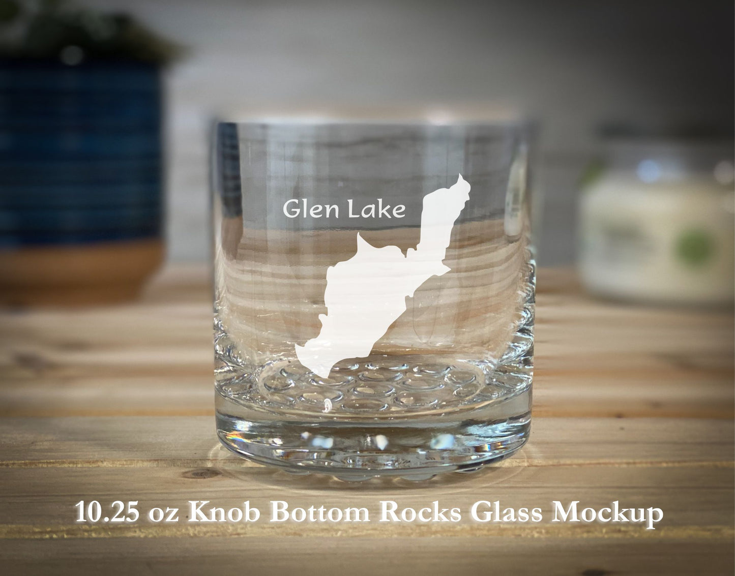 Glen Lake New York 10.25 oz Knob Rocks Glass
