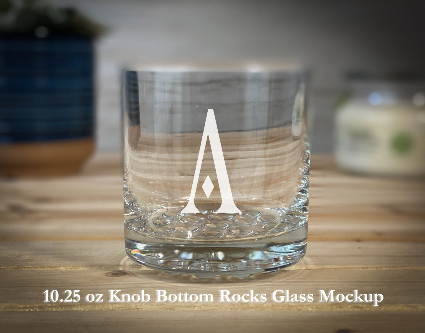 Bohemic Roman Personalized Initial - 10.25 oz Rocks Glass