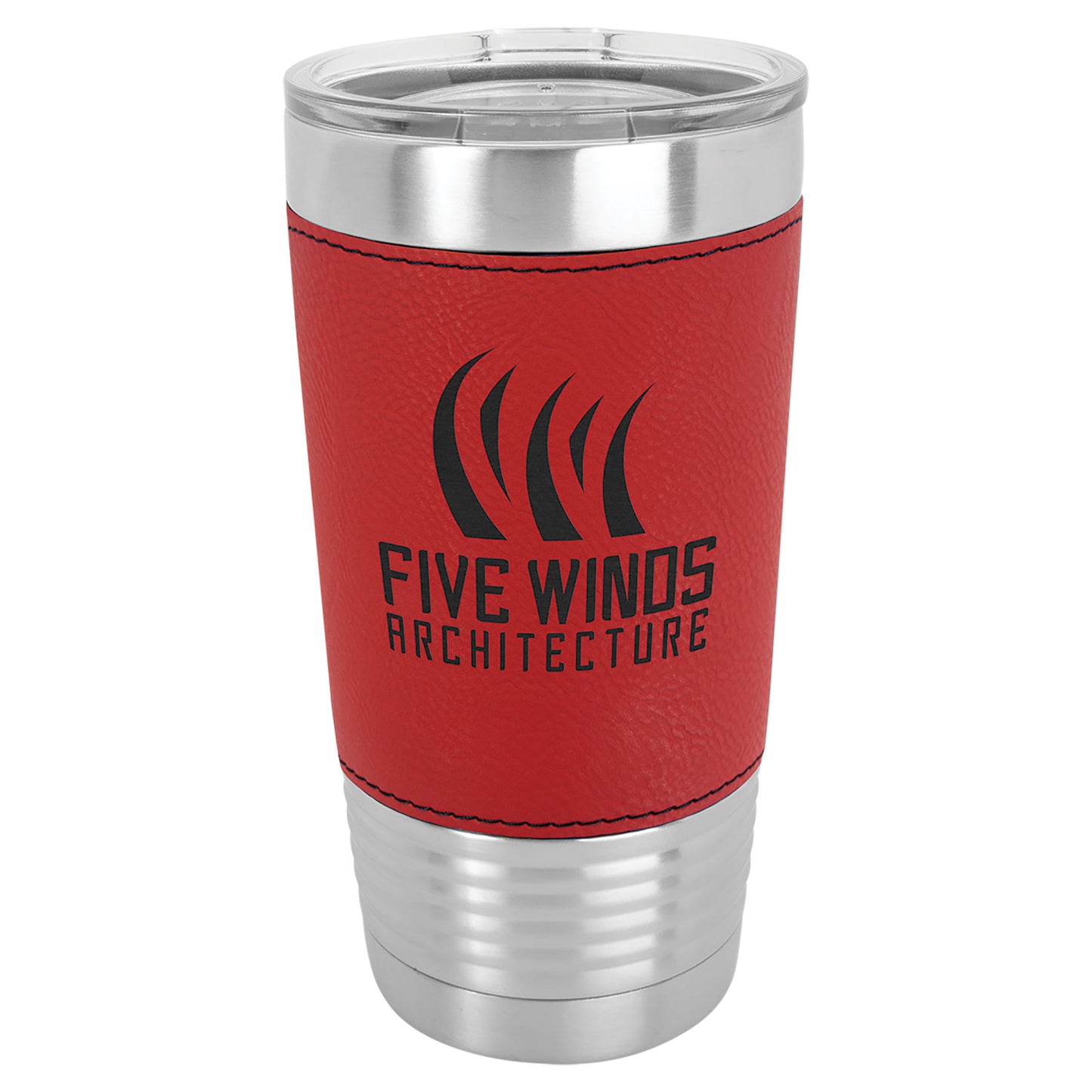 Get a Quote 20 oz Leatherette Insulated Travel Mug
