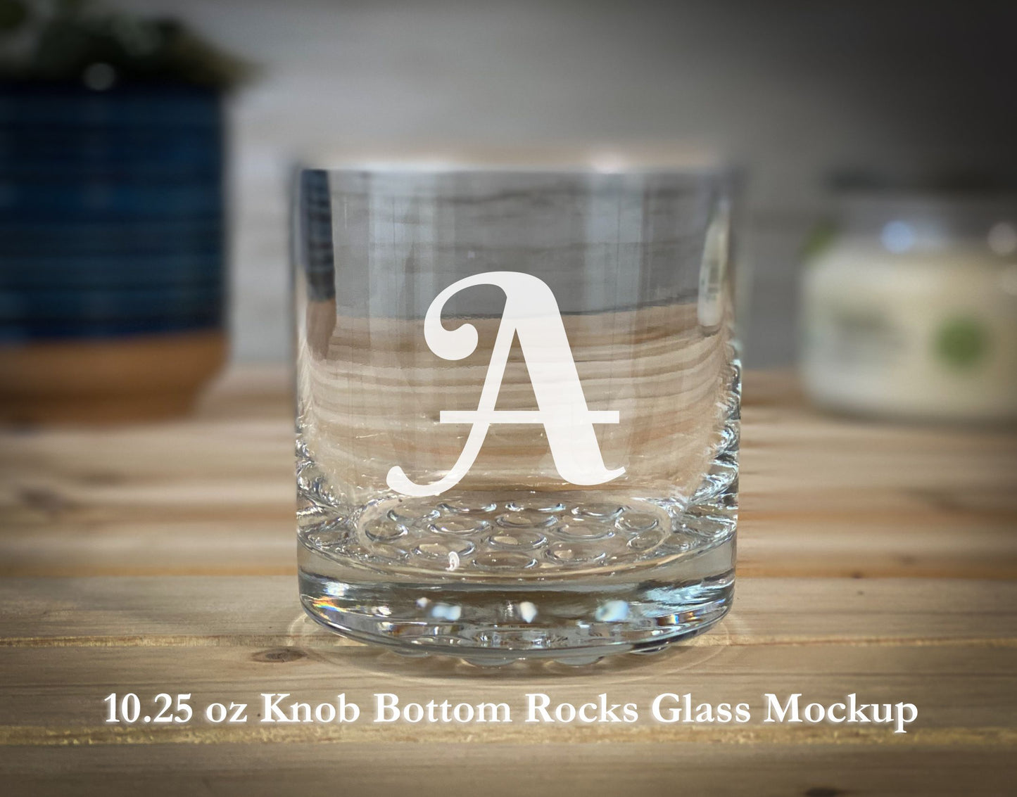 Swash Personalized Initial - 10.25 oz Rocks Glass