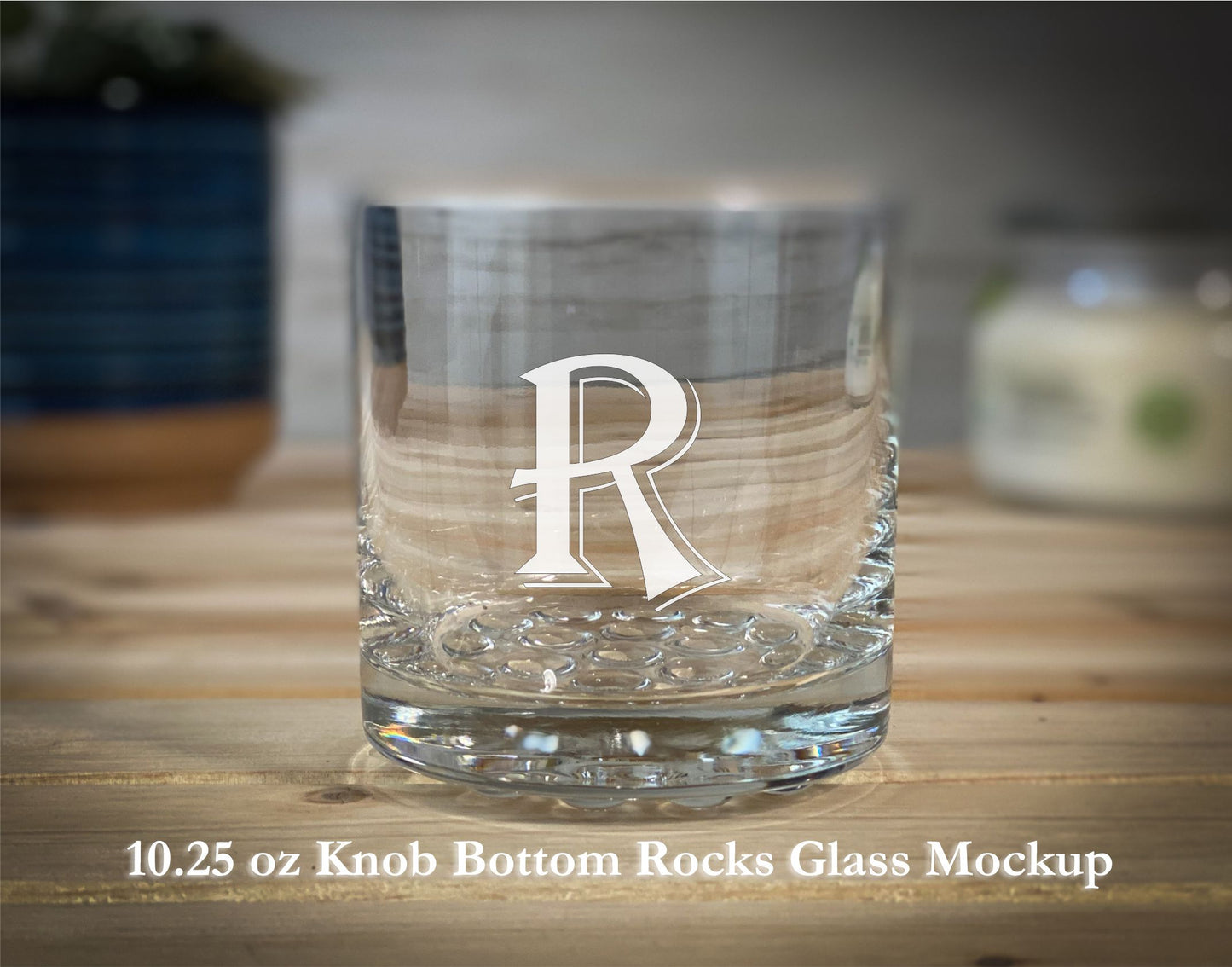 Algerian Personalized Initial  - 10.25 oz Rocks Glass