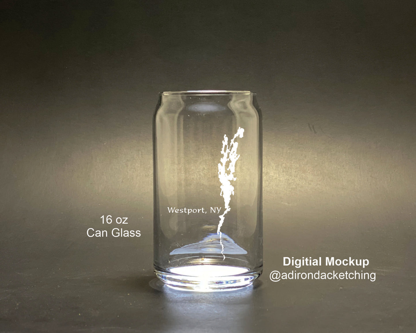 Bessboro Shop Champlain 16 oz Can Glass
