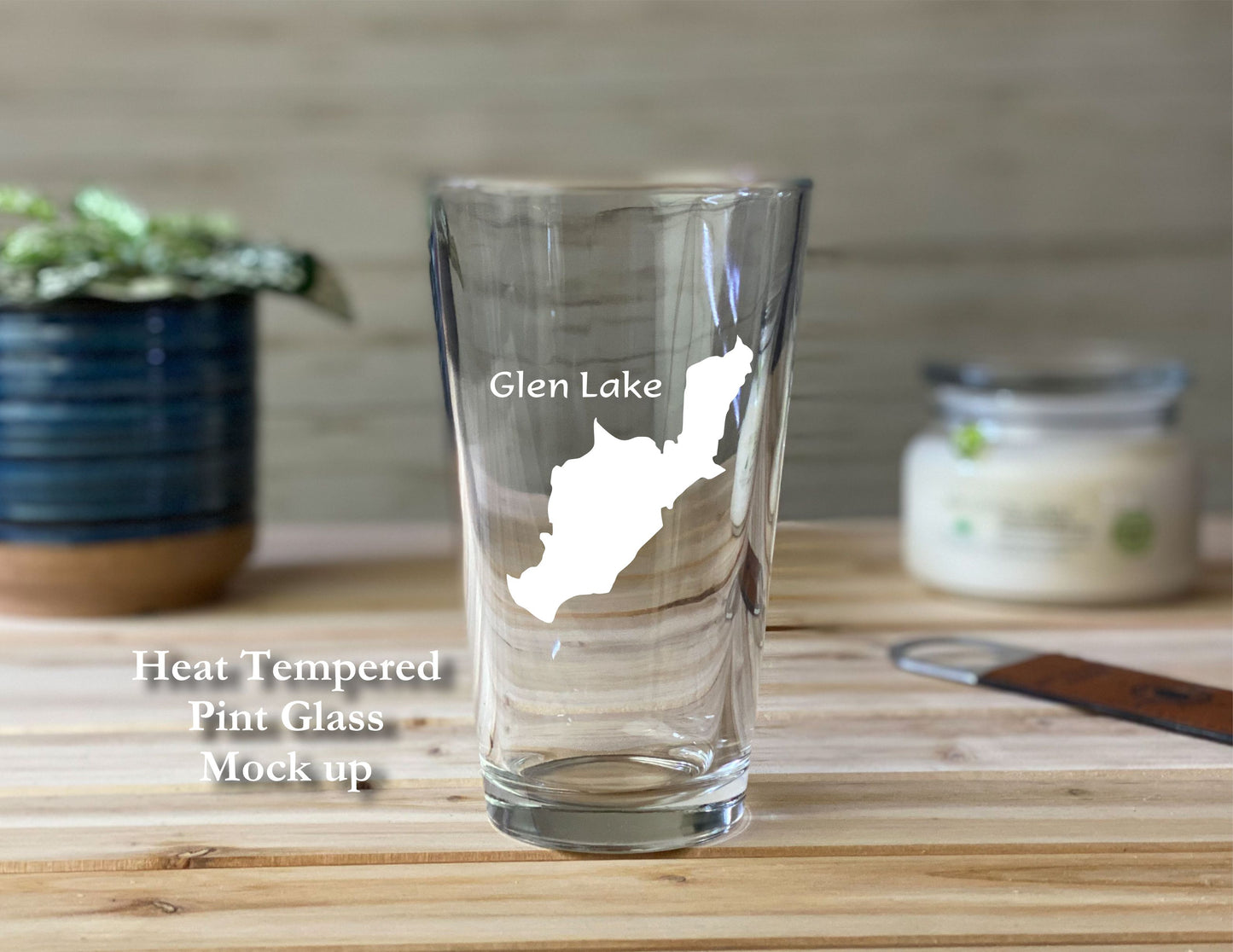 Glen Lake New York - Pint glass