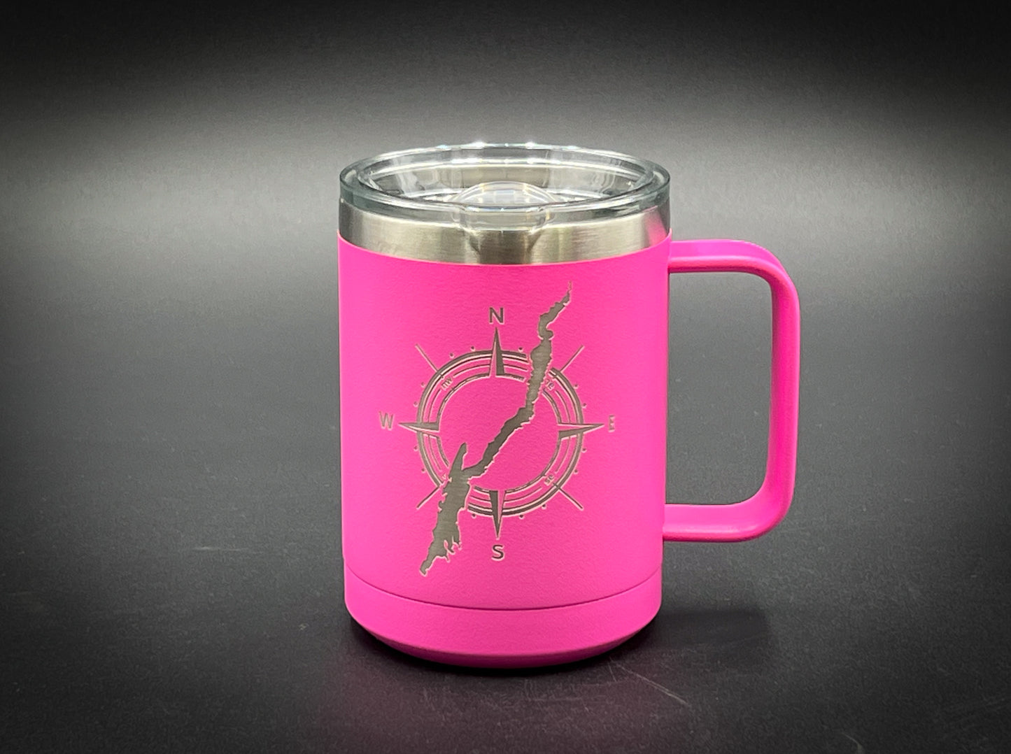 Lake George in a Compass - 15 oz Insulated Handled Mug
