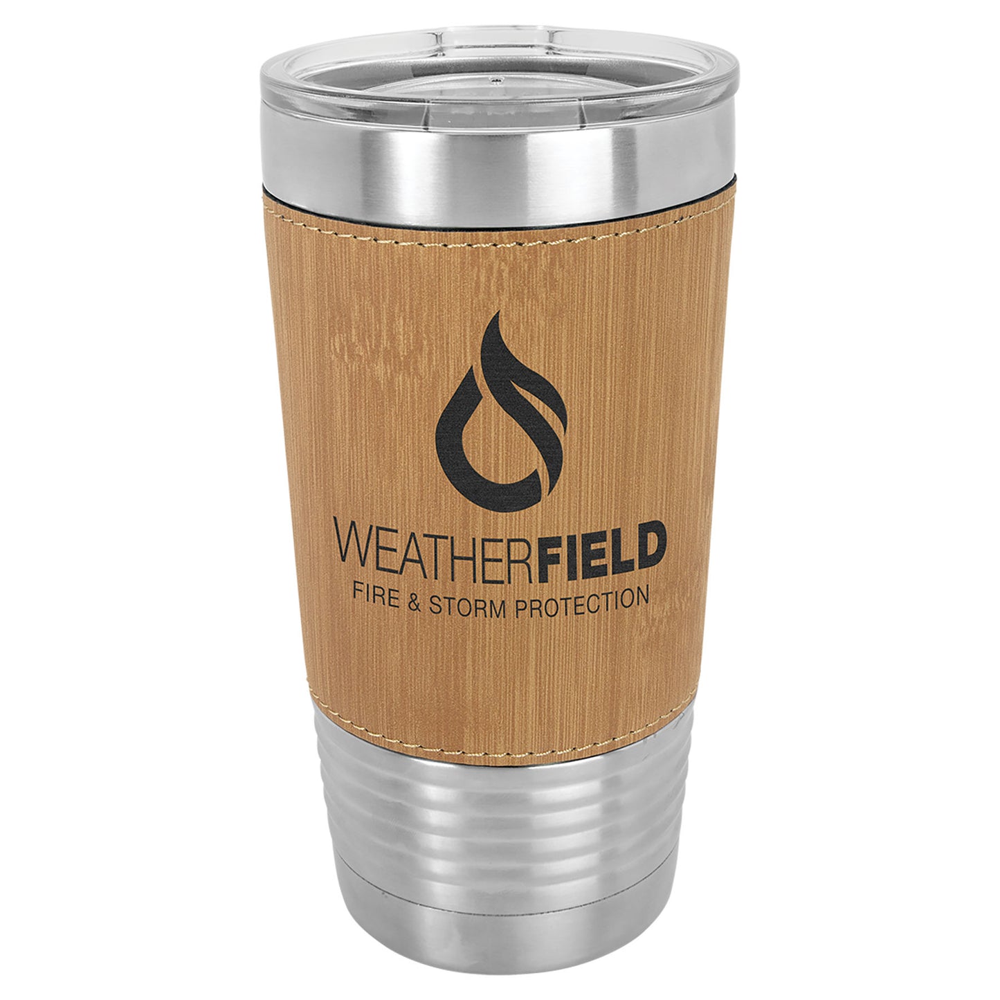 Get a Quote 20 oz Leatherette Insulated Travel Mug