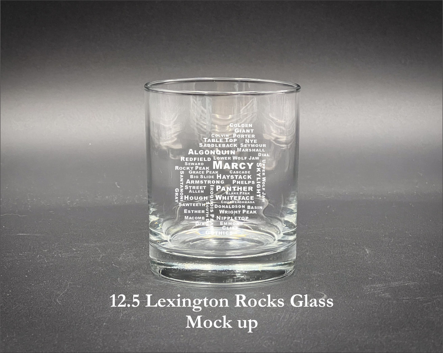 46 High Peaks 12.25 oz Double Rocks Glass