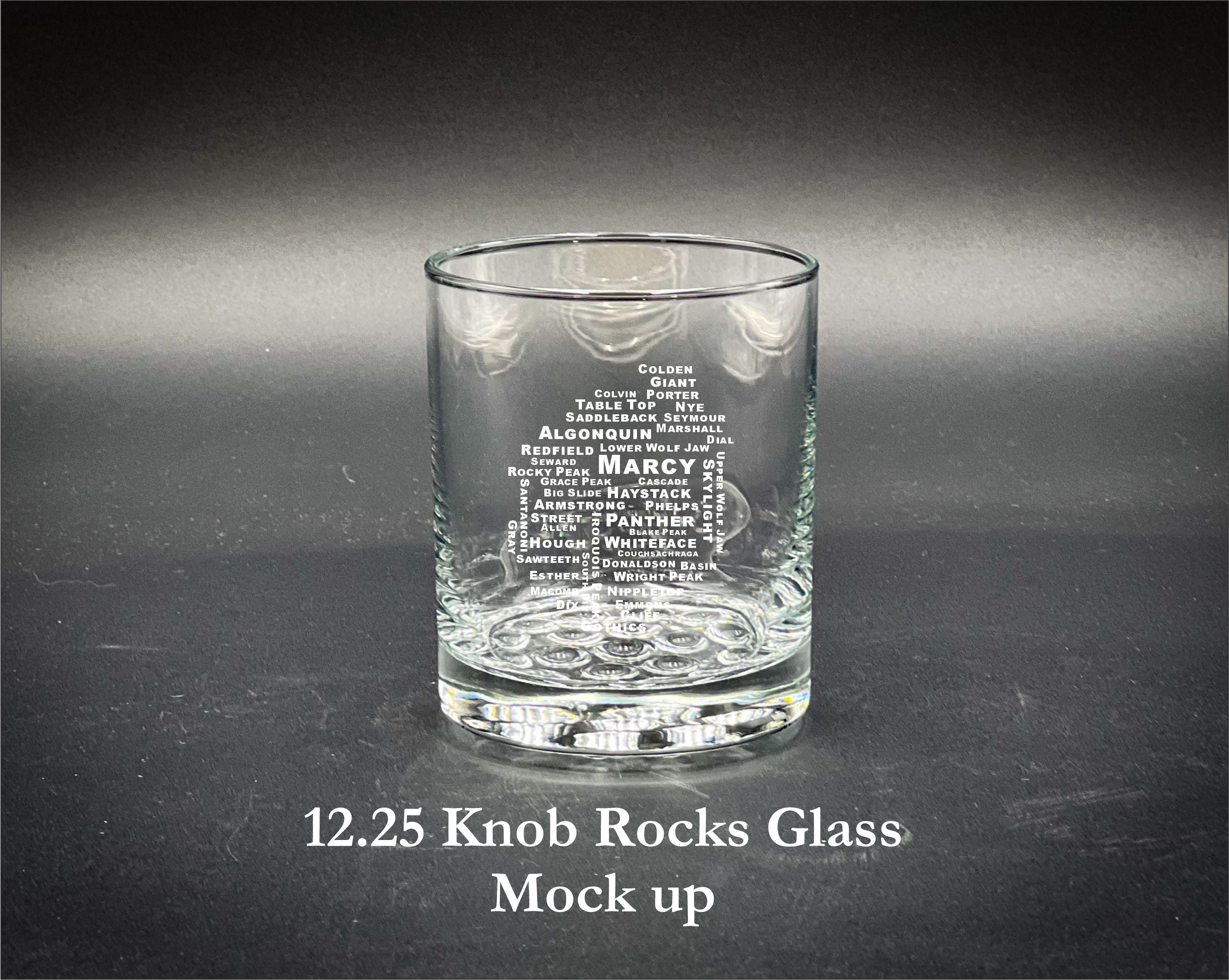 46 High Peaks 12.25 oz Knob Rocks Glass