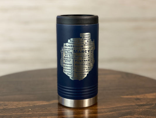 46 High Peaks of the Adirondack Park Insulated Skinny Can Holder