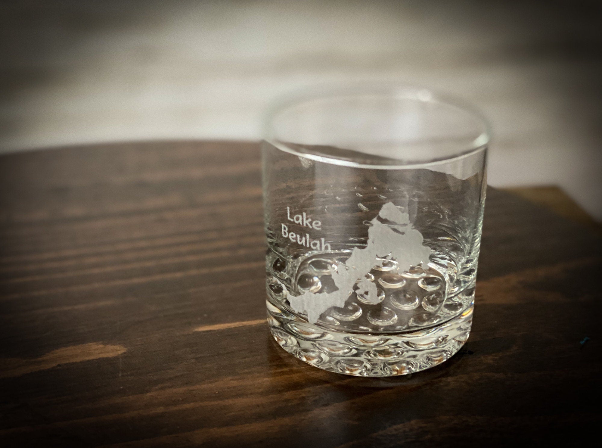 Make My Lake 10.25 oz Knob Rocks Glass