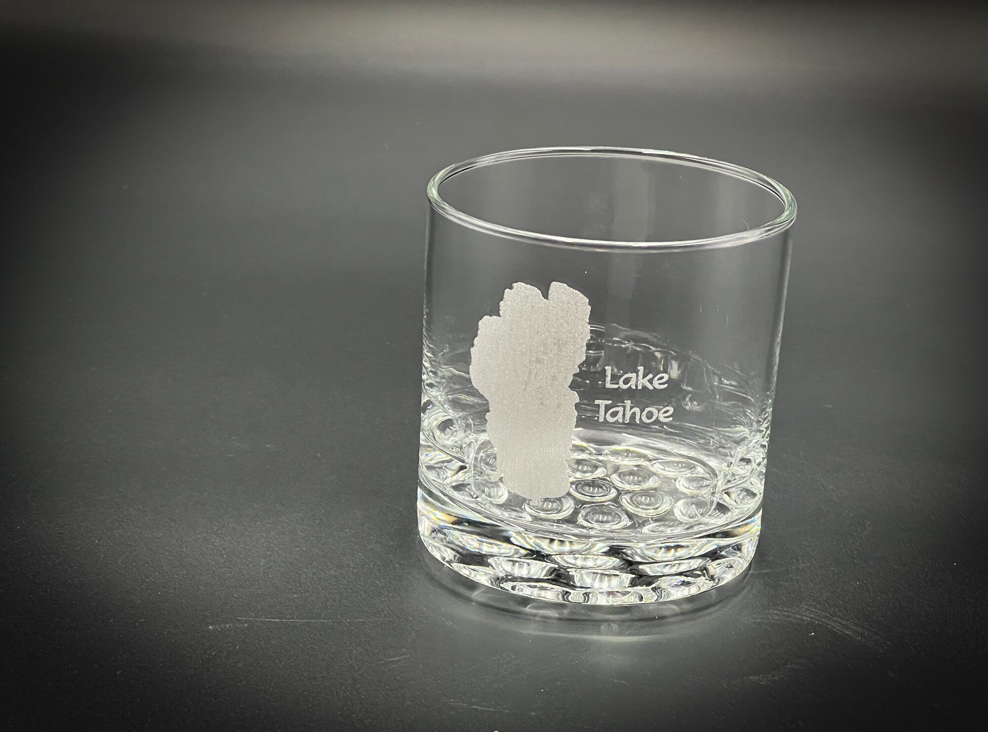 Lake Tahoe - Lake Life - California - laser engraved whiskey glassware