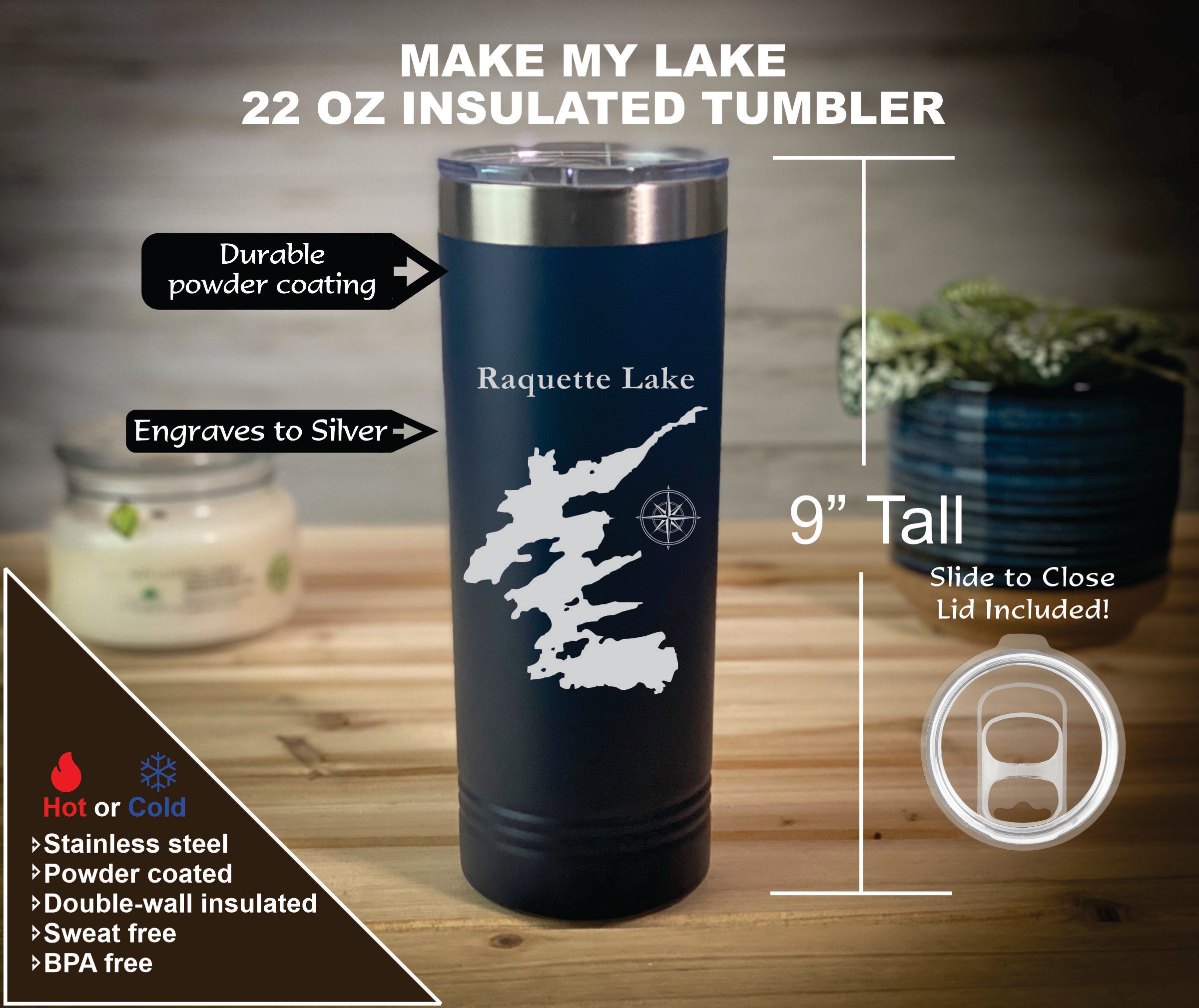 22 oz Skinny Insulated Tumblers