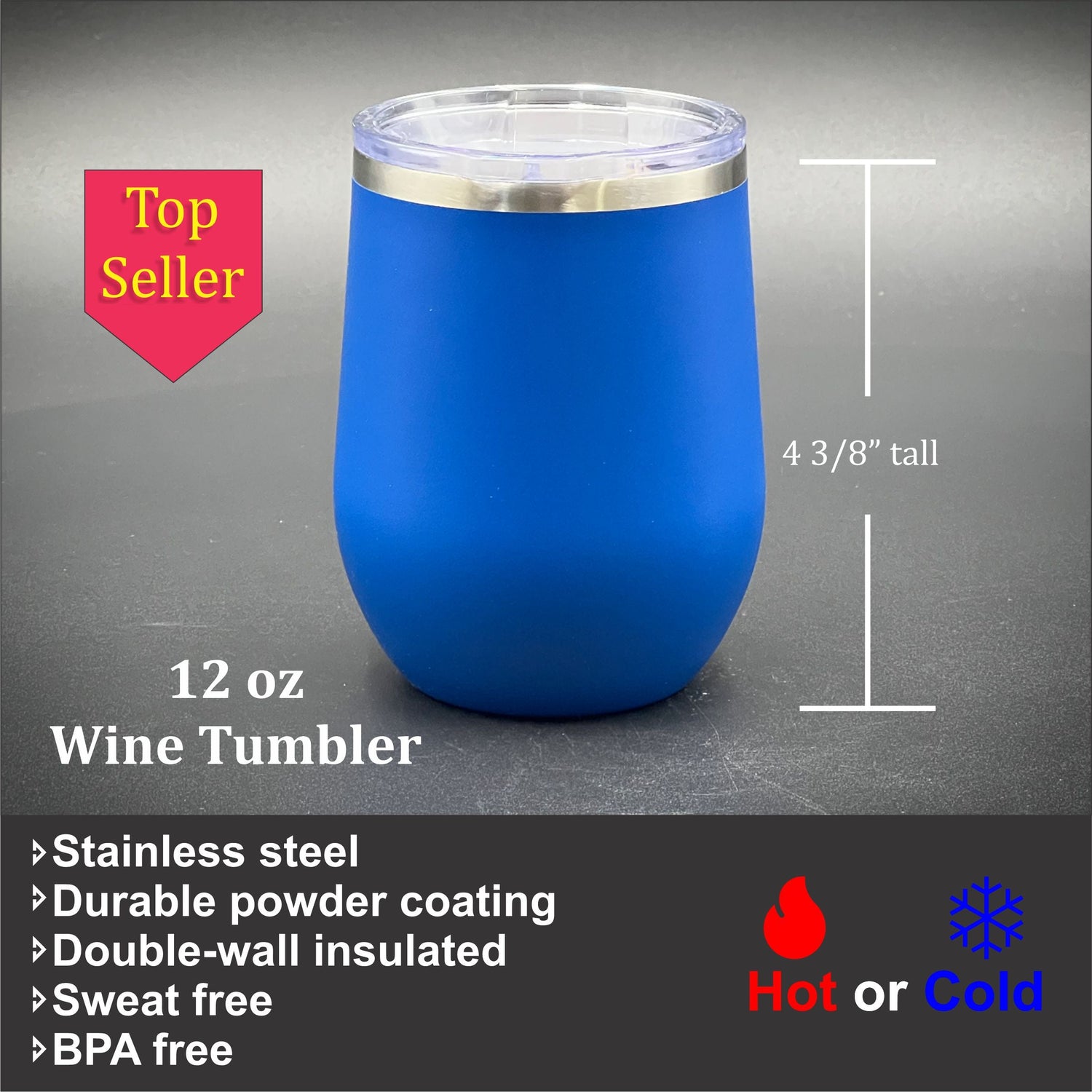 12 oz Insulated Stemless Tumblers