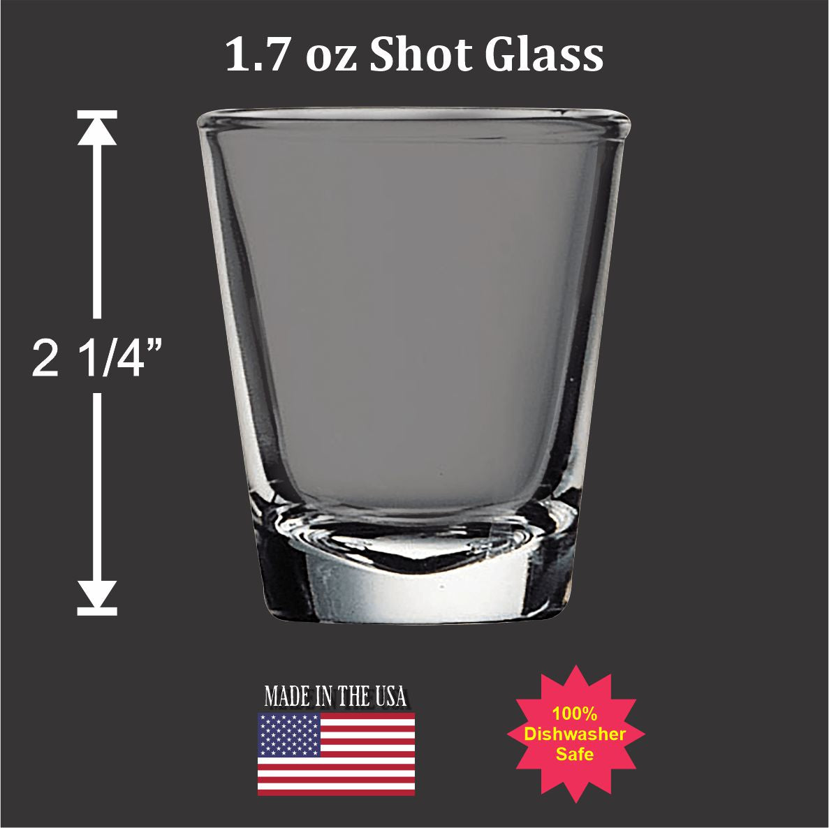 1.7 oz Shot Glasses