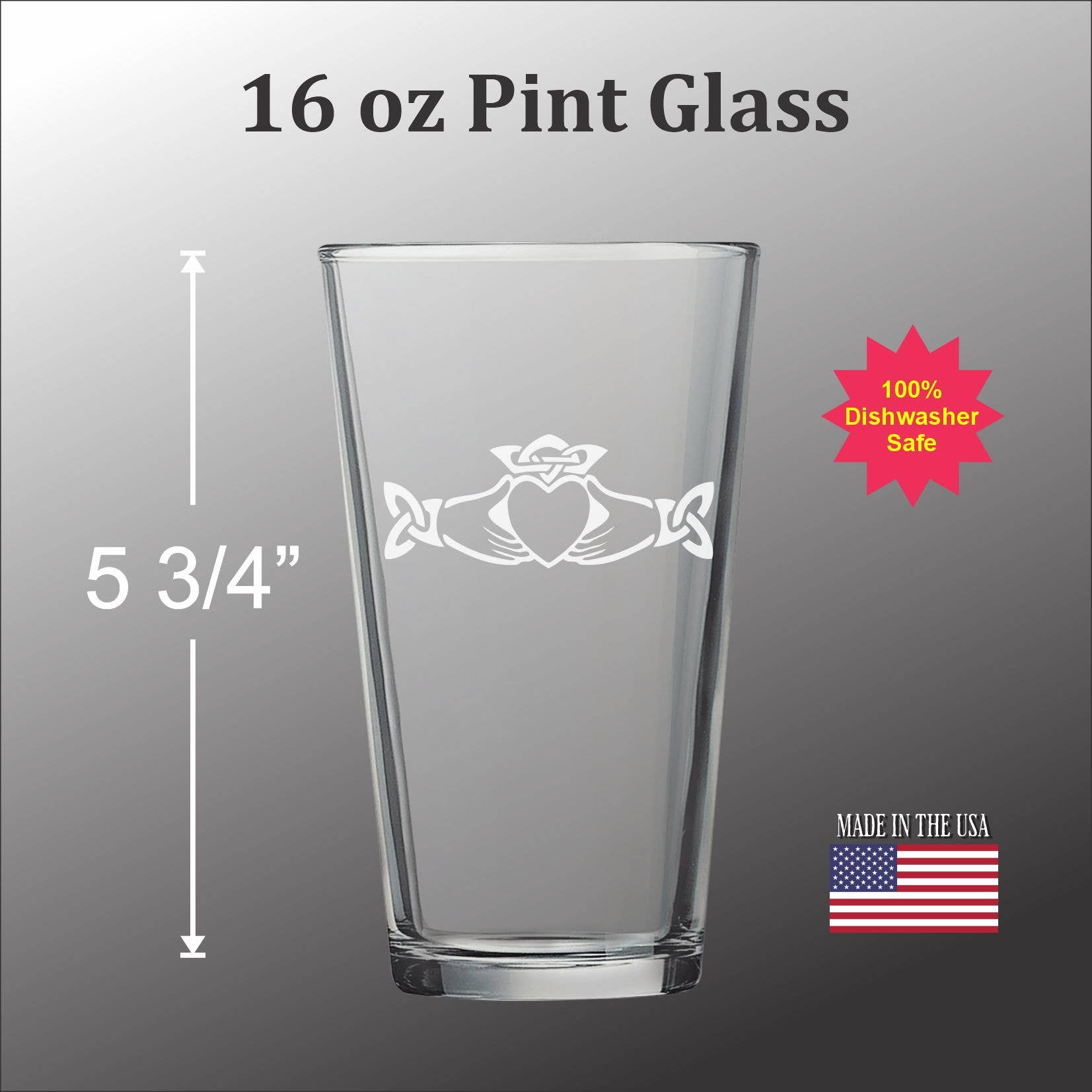 Celtic Claddagh  -  Glassware