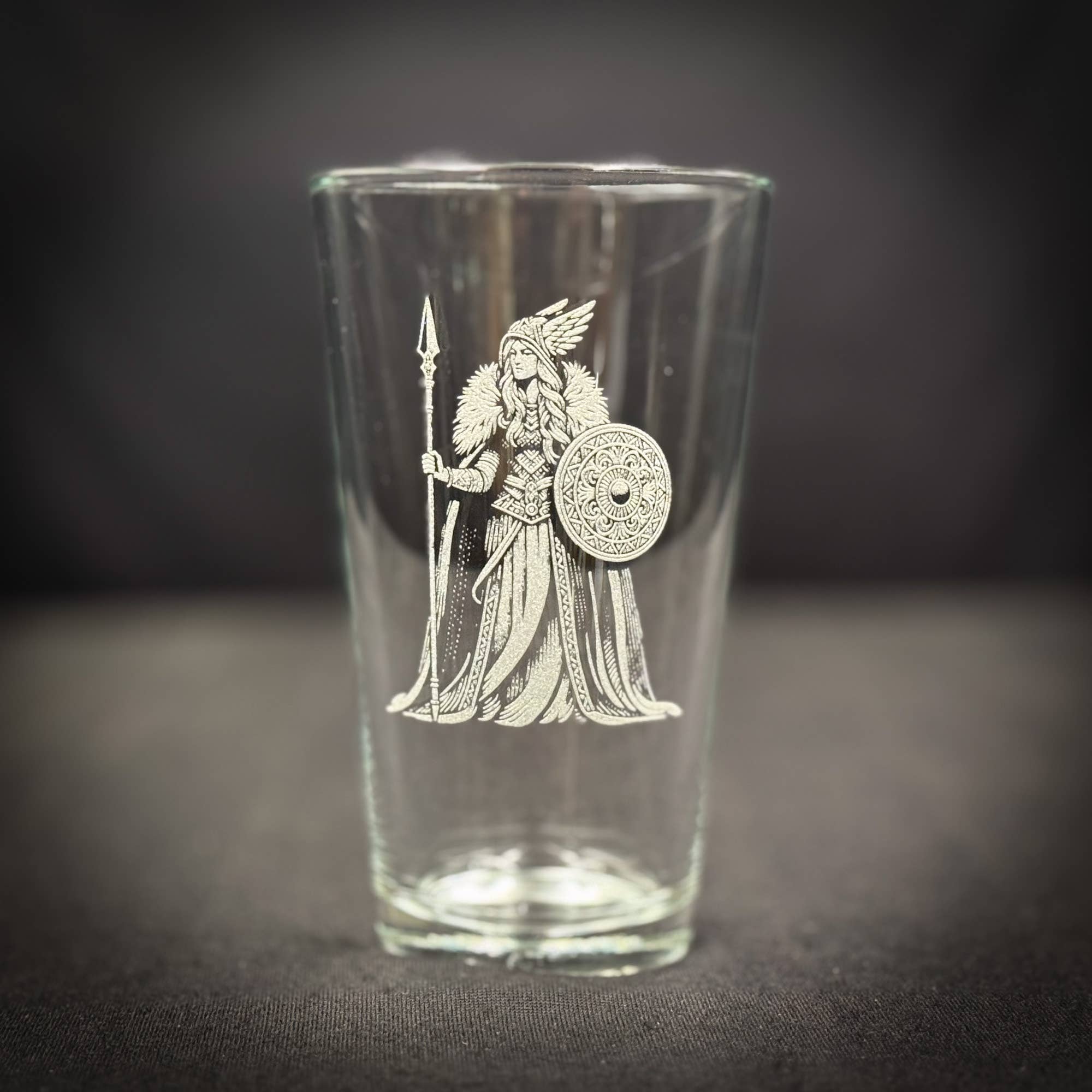 Freyja Engraved Pint Glass - Durable Glass