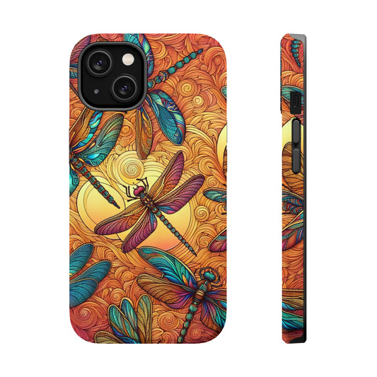 Dragonflies on a Sunset Background MagSafe Tough Cases