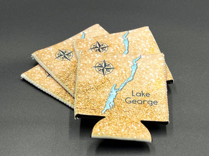 Lake Abanakee - Set of 4 Make My Lake Suncity Collection lake cozies