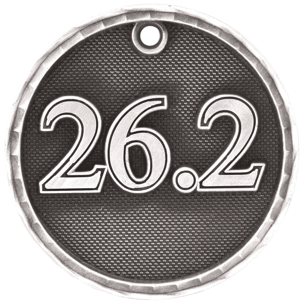 Antique Silver 2" 3D Marathon Medal