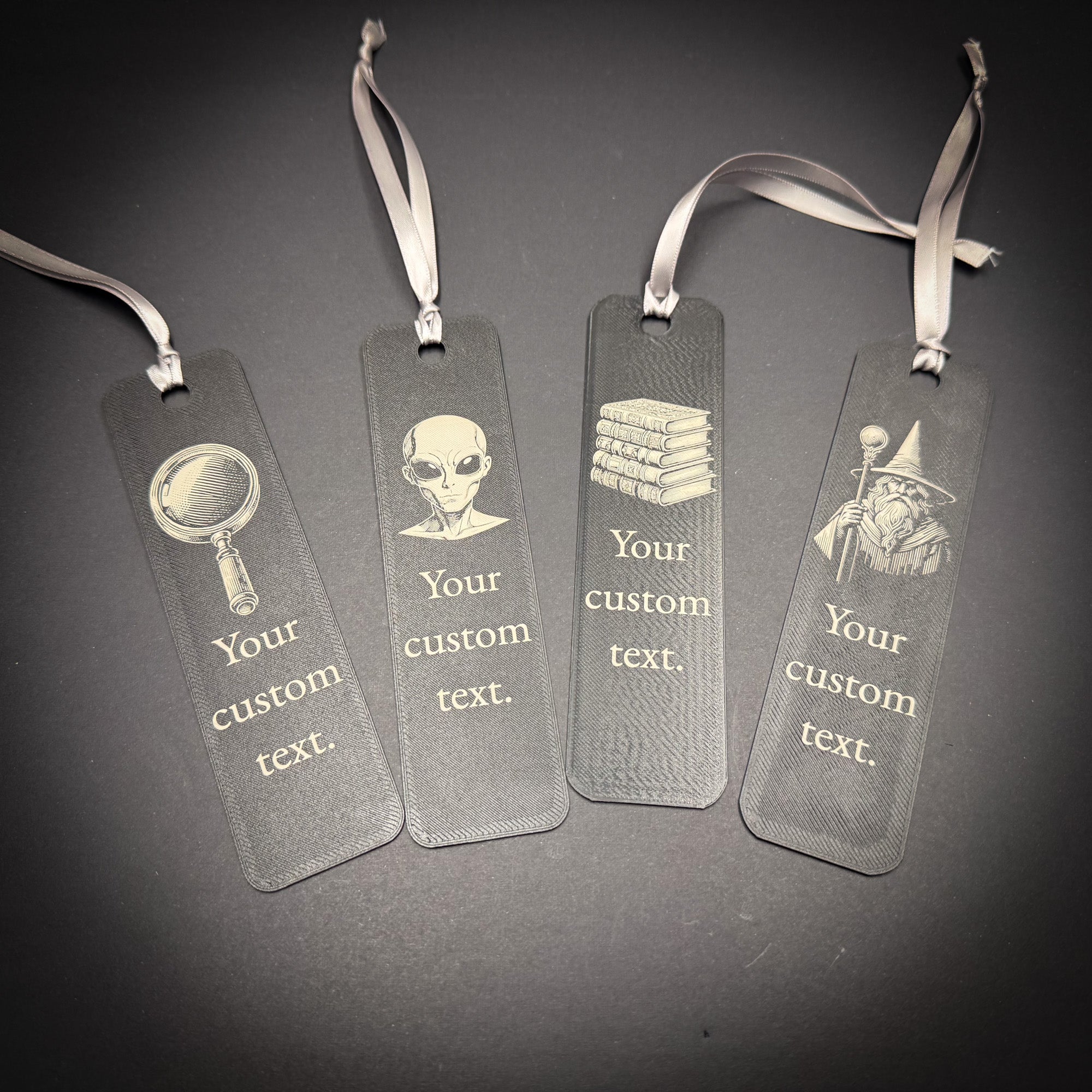 Custom Bookmarks engraved with your text