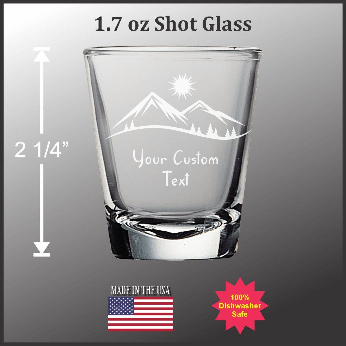 Mountains and Trees  Glassware