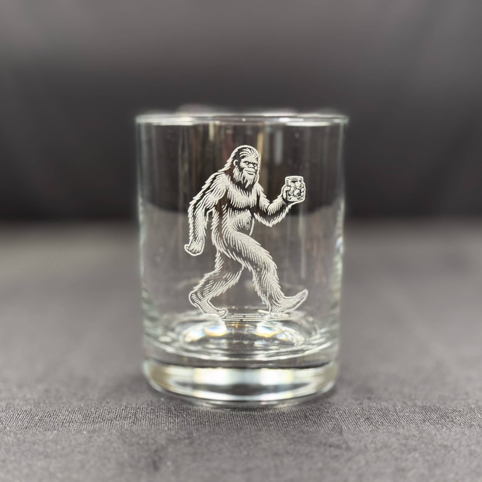 Bigfoot With Whiskey - Double Old Fashioned Glass - 14 oz