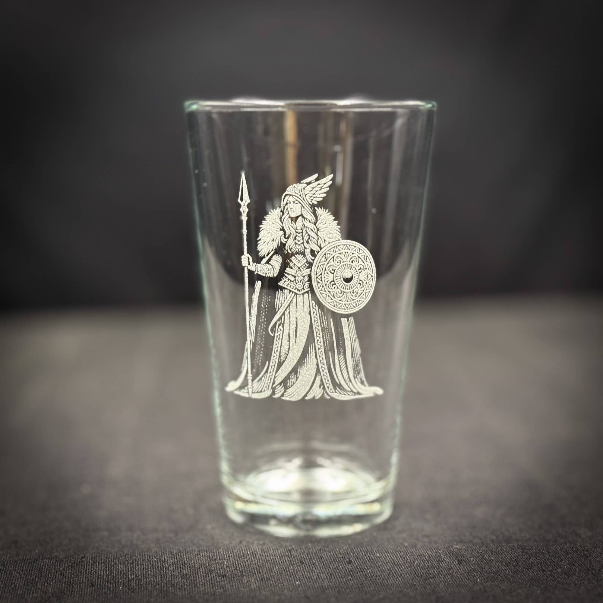 Freyja Engraved Pint Glass - Durable Glass