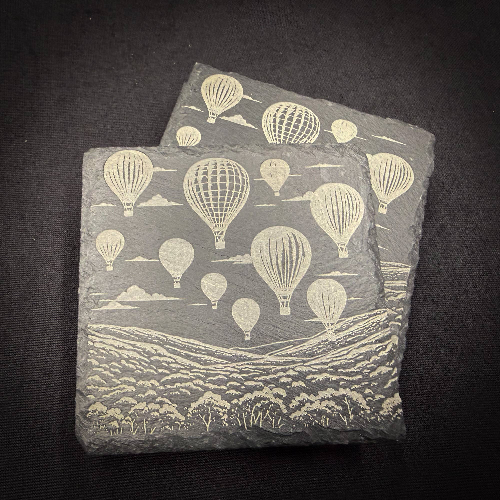 Hot Air Balloons - Slate Coaster