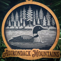 Loon on a Lake Wood Ornament 3 Layered