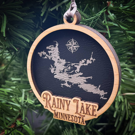 Make My Lake Wood Ornament Round 3 Layered