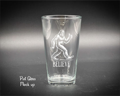 Bigfoot Believe  -  Pint glass