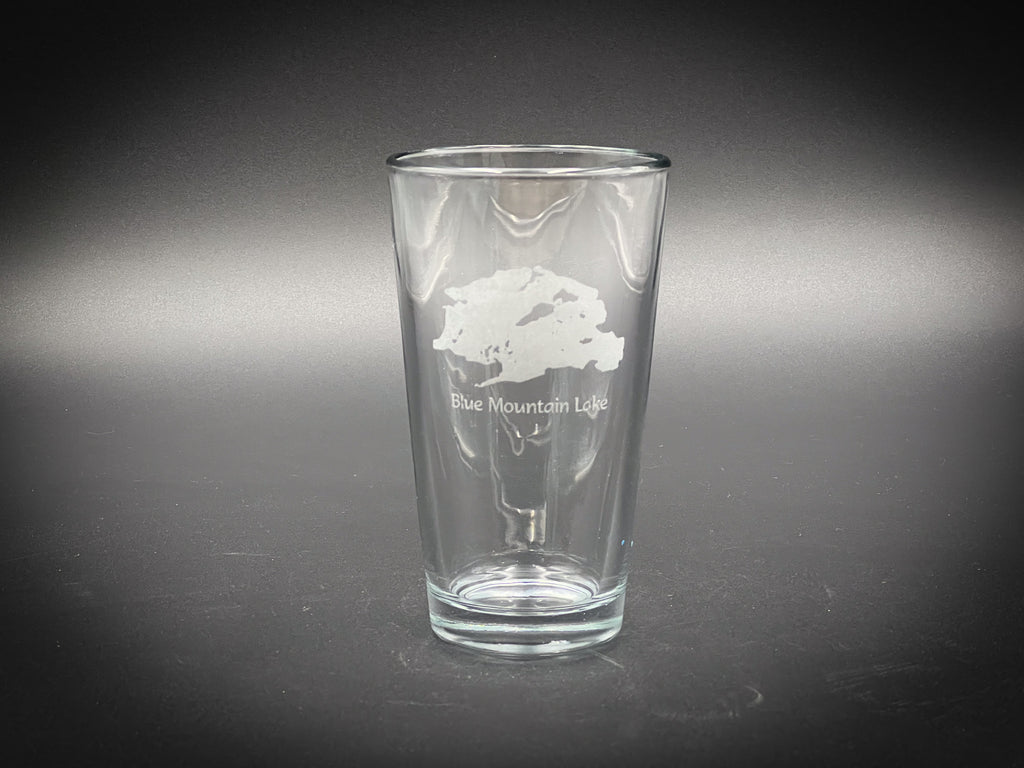 Blue Mountain New York Lake  Pint Glass