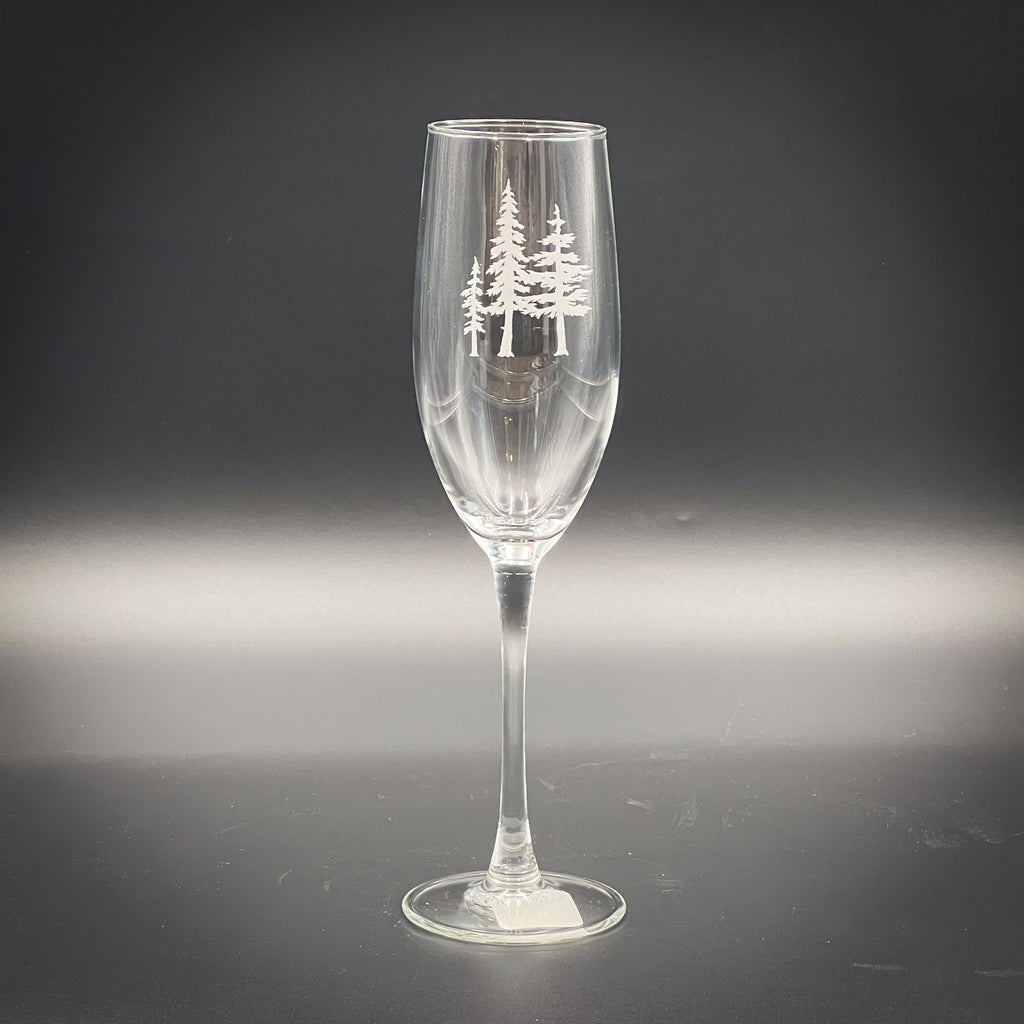 3 Trees - 8 oz Stemmed Flute