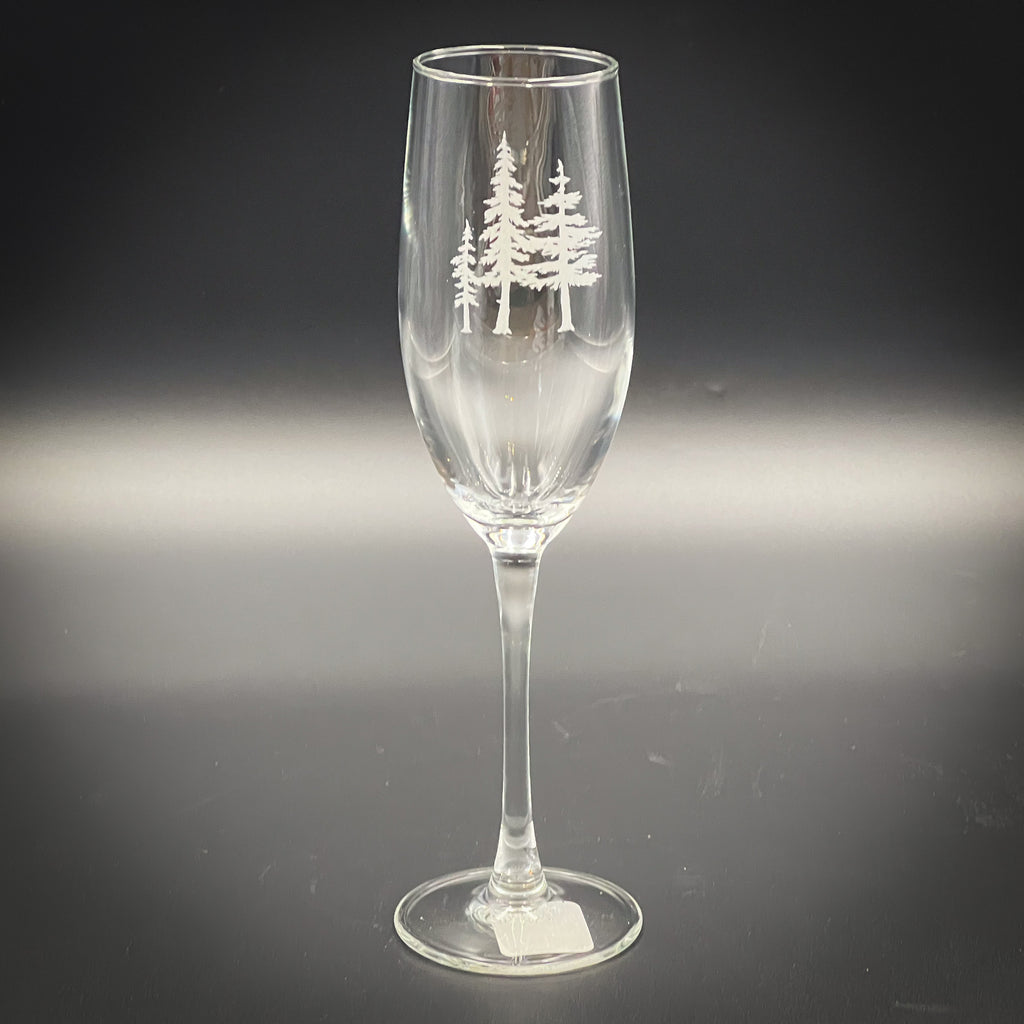 3 Trees - 8 oz Stemmed Flute
